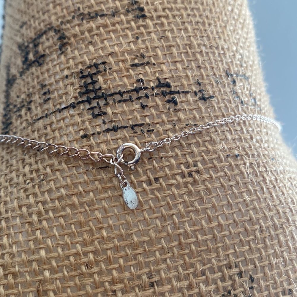 MWS Mark Washerman Samara Sterling Silver Dainty Charm Necklace 925 - Picture 4 of 5